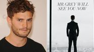 Jamie Dornan aparece em 1º cartaz do filme Cinquenta Tons de Cinza - Getty Images; Reprodução