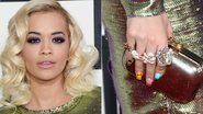 Rita Ora ousa e aposta em cores e desenhos variados para decorar as unhas - Foto-montagem/ Getty Images