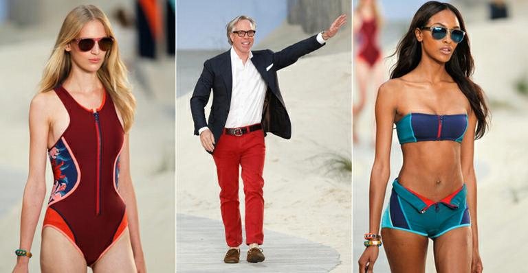 Na web, Tommy Hilfiger mostra desfile em tempo rea - Foto-montagem