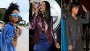 Rihanna exibe novo visual com franja e cabelo na altura do ombro - Foto-montagem