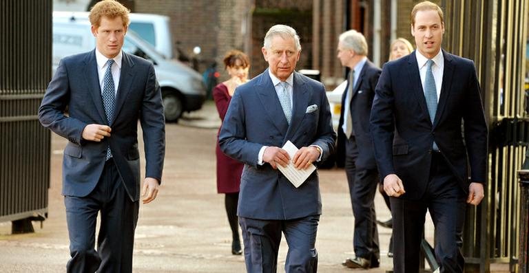 Príncipes Harry, Charles e William - Getty Images