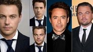 Robert Downey Jr. brinca com foto de DiCaprio - Foto-montagem