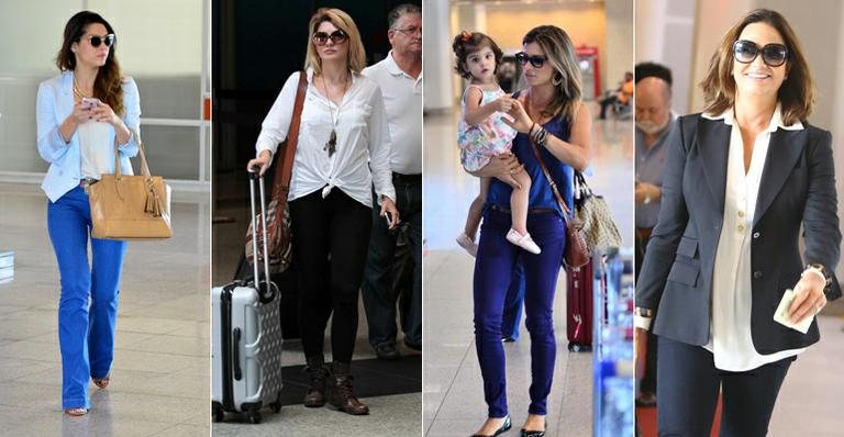 Look de aeroporto: como unir moda e conforto - Foto-montagem