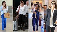 Look de aeroporto: como unir moda e conforto - Foto-montagem