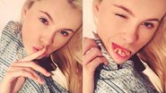 Ireland Baldwin, filha de Alec Baldwin, mostra sorriso com dentadura - Instagram/Reprodução