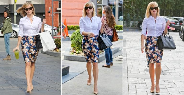 Reese Witherspoon usa look comportado - AKM-GSI/AKM-GSI