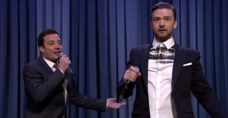 Justin Timberlake canta rap em programa de Jimmy Fallon - Reprodução/YouTube