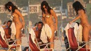 Grávida, Kyra Gracie mostra barriguinha na praia - AgNews e Foto Rio News