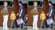 Carolina Dieckmann almoça com a família no Rio de Janeiro - J. Humberto/Agnews