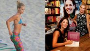 Carolina Dieckmann na praia e com Carolina Ferraz - Delson Silva / AgNews; Claudio Andrade / Foto Rio News