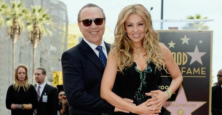 Thalía e Tommy Mottola - Kevork Djansezian/ Reuters