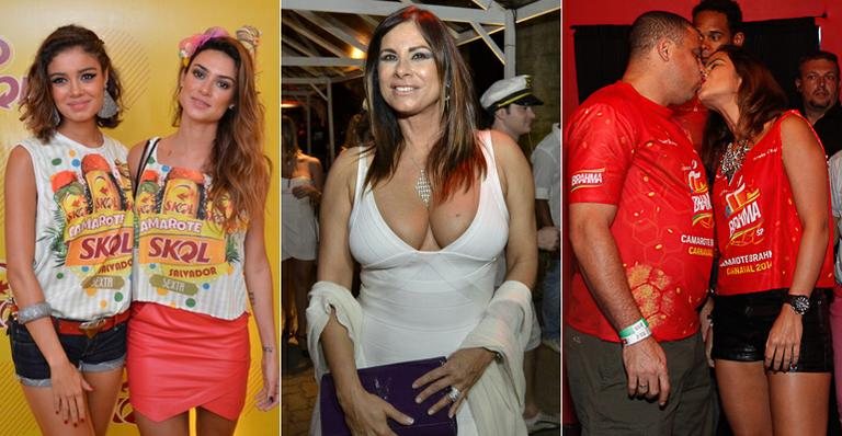 Veja o Carnaval de famosos como Sophie Charlotte e Ronaldo - Foto-montagem