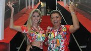 Após curtir praia com o namorado, Bárbara Evans curte camarote com David Brazil - Rodrigo dos Anjos/AgNews