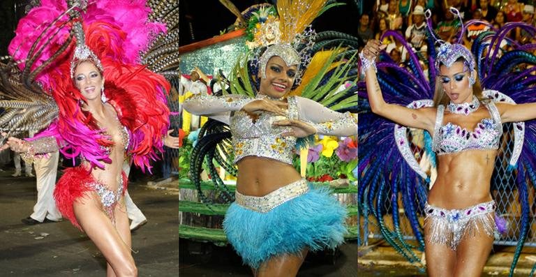 Famosas dão show em desfile da Vila Isabel - Fotomontagem