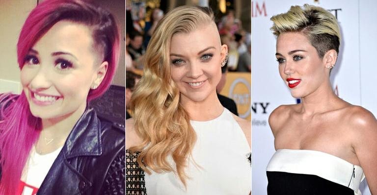 Corte undercut é moda entre as famosas - Foto-montagem