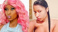 Nicki Minaj com e sem produção - Reprodução / Instagram