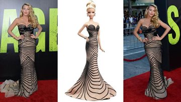 Vestido de Blake Lively inspira criação para Barbie - Foto-montagem