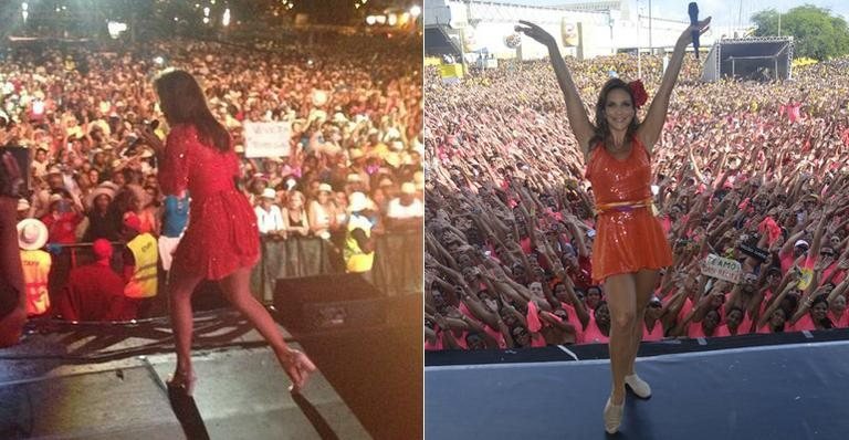 Ivete Sangalo canta em Angola - Reprodução/Instagram/Agnews