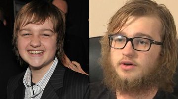 Angus T. Jones em 2009 e em 2014 - Getty Images e Reprodução