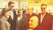 Russell Crowe no Vaticano - Reprodução / Twitter