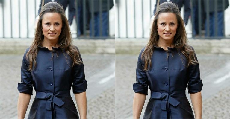 Pippa Middleton esteve presente no tributo ao jornalista David Frost - Luke Macgregor/Reuters