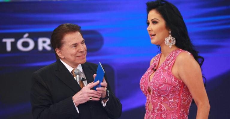 Silvio Santos e Helen Ganzarolli - Divulgação / SBT