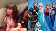 Hit da internet: menina chora ao cantar ‘Let it Go’ - Foto-montagem