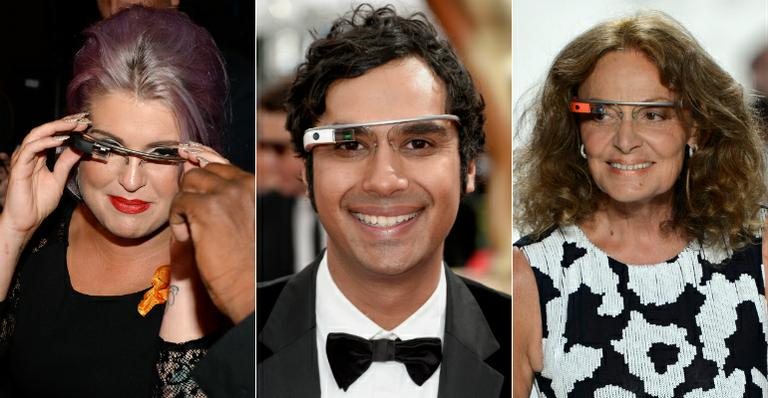 Famosos testam o Google Glass - Getty Image