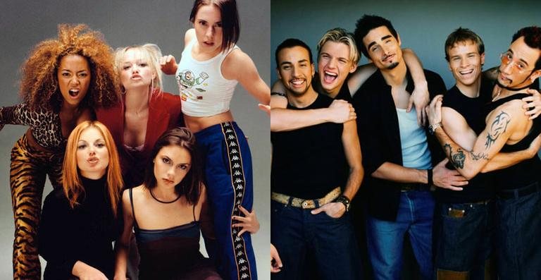 Spice Girls e Backstreet Boys - Reprodução