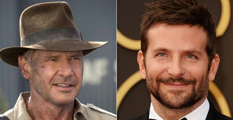 Bradley Cooper pode interpretar novo Indiana Jones nos cinemas - Divulgação e Getty Images