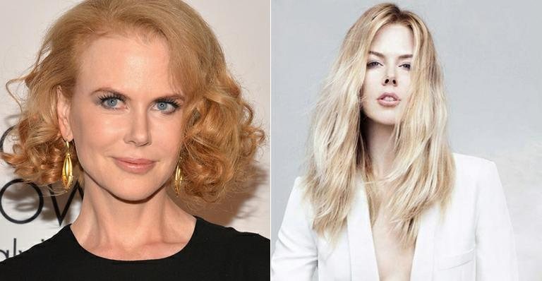 Nicole Kidman aparece loiríssima em campanha - Foto-montagem