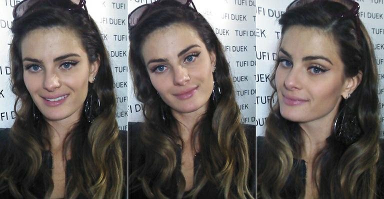 Como fazer o delineado gatinho de Isabeli Fontana - Foto-montagem