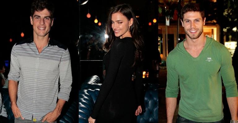 Evandro Soldati, Irina Shayk e Jonas Sulzbach - Paduardo /AgNews