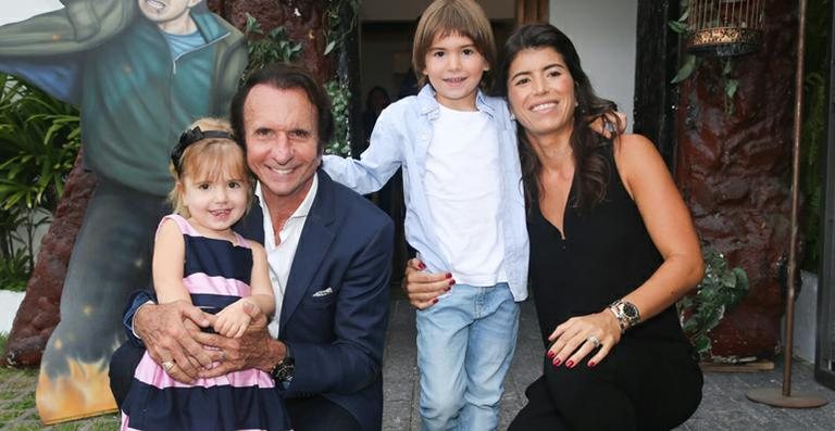 Emerson Fittipaldi celebra o aniversário dos filhos Emo e Vittoria - Manuela Scarpa / Foto Rio News