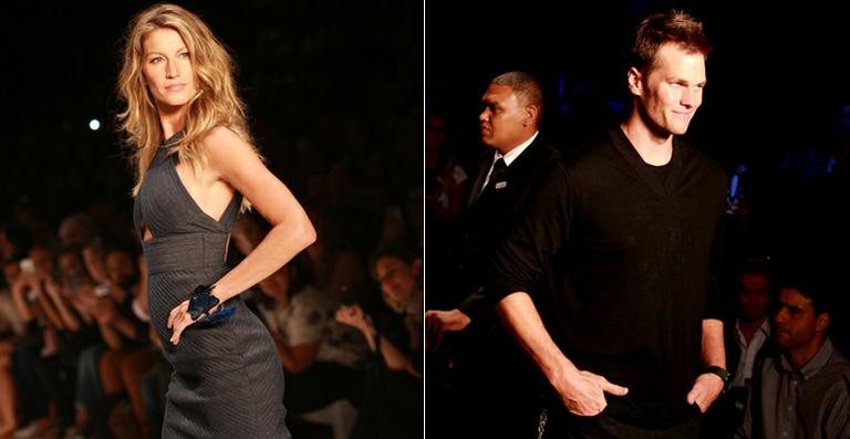 Gisele Bündchen e Tom Brady no SPFW - Leo Franco / AgNews