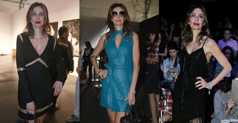 Luciana Gimenez usa três looks diferentes no mesmo dia de SPFW - AgNews/ Foto Rio News