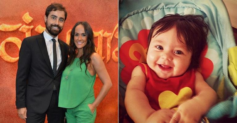 Ricardo Pereira mostra foto da filha sorrindo e se declara: "Ela é uma conquistadora" - AgNews e Instagram/Reprodução