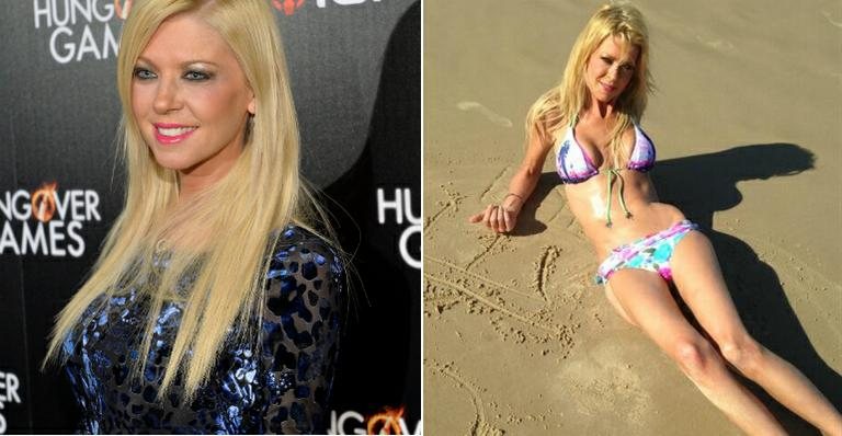 Tara Reid - Getty Images e Reprodução / Twitter