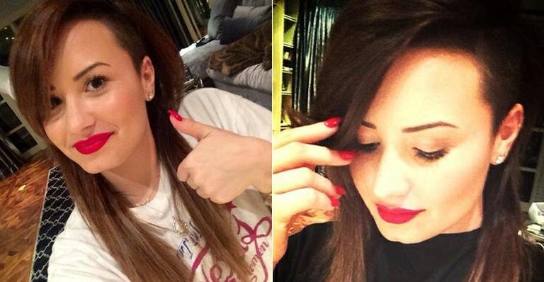 Demi Lovato muda mais uma vez o visual e volta a ficar morena - Twitter/Reprodução