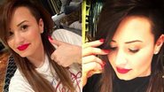 Demi Lovato muda mais uma vez o visual e volta a ficar morena - Twitter/Reprodução