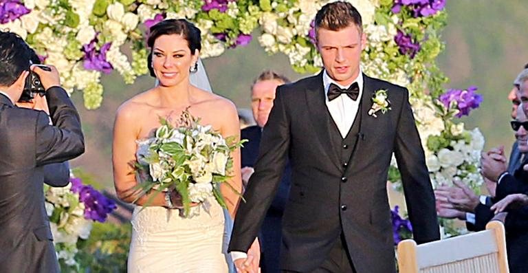 Os casamentos de abril: Nick Carter e Lauren Kitt - Splash News/AKM-GSI / AKM-GSI