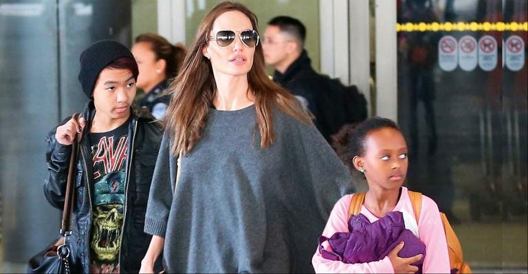 Angelina Jolie e filhos - The Grosby Group