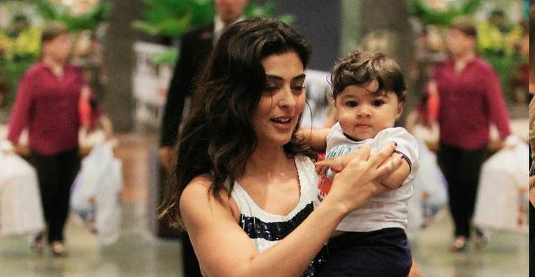 Juliana Paes e filho - Delson Silva/Agnews