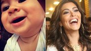 Filho de Juliana Paes aparece sorridente em foto - Foto-montagem