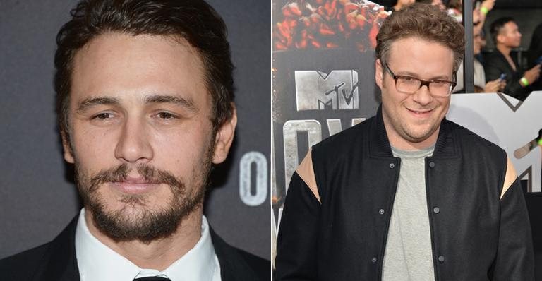 James Franco faz telas do ator Seth Rogen - Foto-montagem/ Getty Images