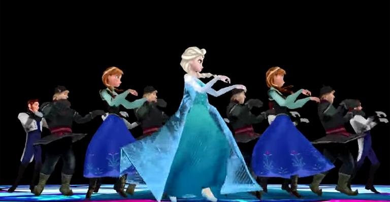 Personagens de 'Frozen' dançam música de Michael Jackson - YouTube/Reprodução