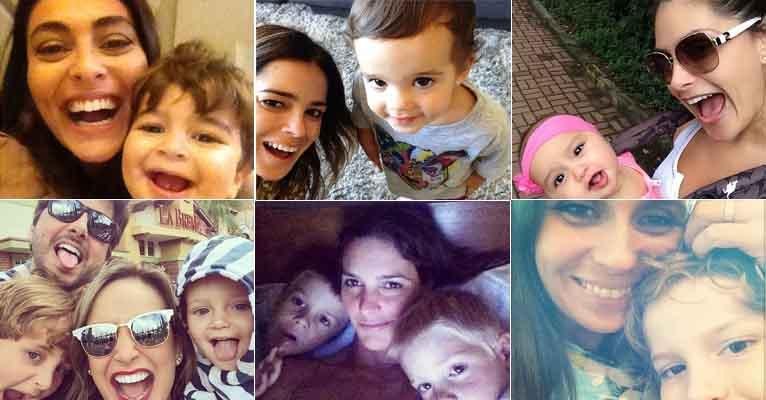 Veja 20 famosas em selfies fofos com os filhos - Reprodução/Instagram