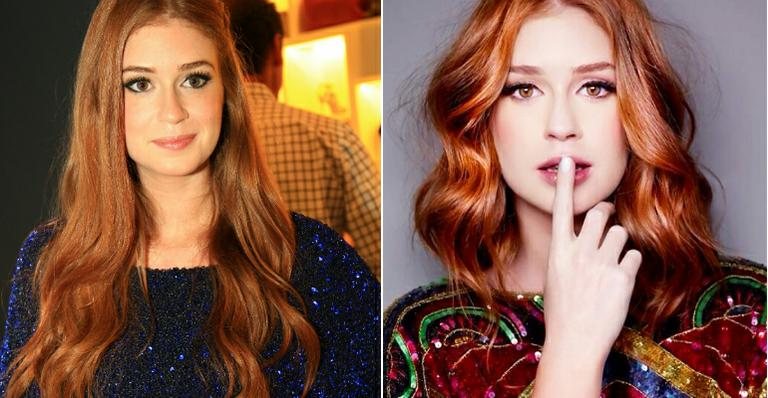 Marina Ruy Barbosa antes e depois da transformação - Ag. News e André Schiliró / Reprodução / Instagram