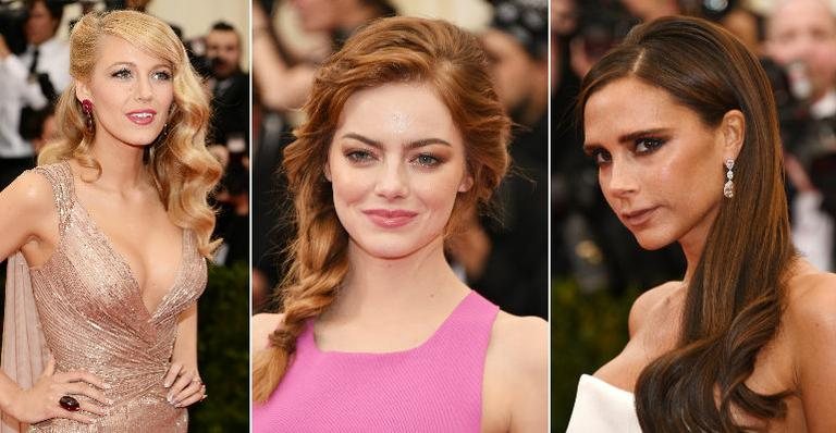 Penteado lateral: veja os looks do Met Ball - Foto-montagem/Getty Images