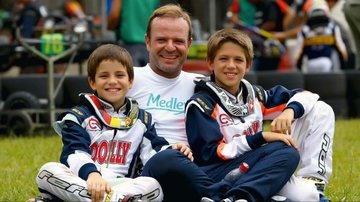 Barrichello passa sua paixão pelo automobilismo aos filhos, Eduardo e Fernando - Carsten Horst